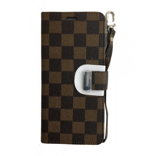 Samsung Galaxy S22 Plus Premio Wallet Checker Brown